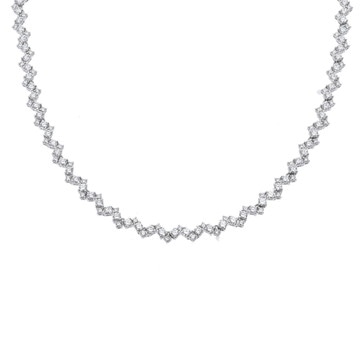 タサキ テニスネックレス 7.93ct シルバー Pt900プラチナ レディース ジュエリー 【中古】【jewelry】
