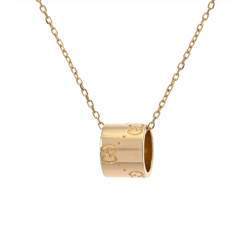 グッチ アイコン ネックレス ゴールド K18イエローゴールド YG レディース ジュエリー 【中古】【jewelry】