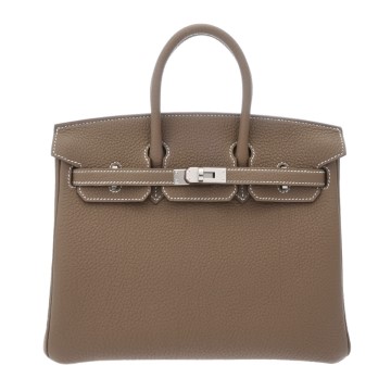 エルメス バーキン 25 エトゥープ トゴ レディース バッグ 【新品】【bag】