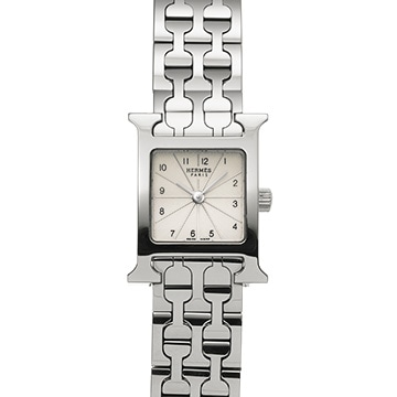 エルメス Hウォッチ ミニ HH1.110 ホワイト レディース 時計 【中古】【wristwatch】