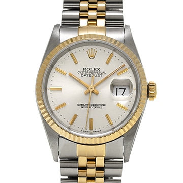 ロレックス デイトジャスト 16233 シルバー メンズ 時計 【中古】【wristwatch】
