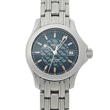 オメガ シーマスター 120 ジャック・マイヨール 1997 2580.80 ブルー メンズ 時計 【中古】【wristwatch】