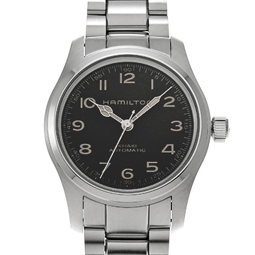 ハミルトン カーキ フィールド マーフ H70605732 ブラック メンズ 時計 【中古】【wristwatch】