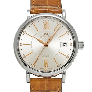 IWC ポートフィノ ミッドサイズ オートマティック IW458101 シルバー/ダイヤモンド メンズ 時計 【中古】【wristwatch】