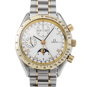オメガ スピードマスター トリプルカレンダー ムーンフェイズ 3336.20 ホワイト メンズ 時計 【中古】【wristwatch】