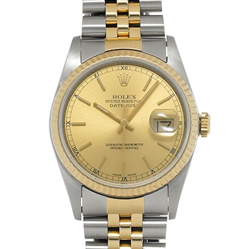ロレックス デイトジャスト 36 16233 シャンパン メンズ 時計 【中古】【wristwatch】