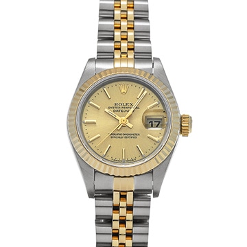 ロレックス デイトジャスト 26 79173 シャンパン レディース 時計 【中古】【wristwatch】