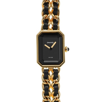 シャネル プルミエール M H0001 ブラック レディース 時計 【中古】【wristwatch】