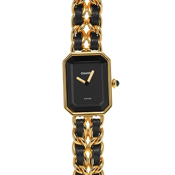 シャネル プルミエール M H0001 ブラック レディース 時計 【中古】【wristwatch】