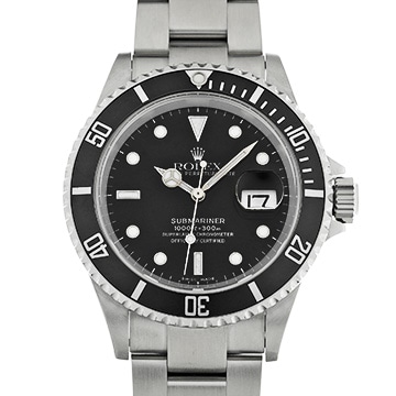 ロレックス サブマリーナ デイト 16610 ブラック メンズ 時計 【中古】【wristwatch】