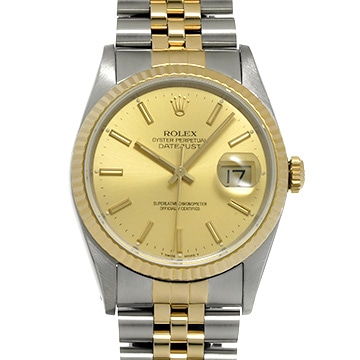 ロレックス デイトジャスト 36 16233 シャンパン メンズ 時計 【中古】【wristwatch】