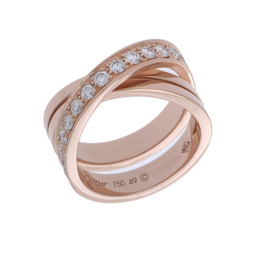 カルティエ エタンセルドゥ リング #49 ゴールド K18ピンクゴールド PG レディース ジュエリー 【中古】【jewelry】
