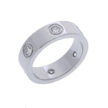 カルティエ ラブリング #49 6PD シルバー B4026049 K18ホワイトゴールド WG レディース ジュエリー 【中古】【jewelry】