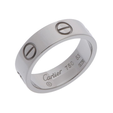 カルティエ ラブリング #53 シルバー K18ホワイトゴールド WG レディース ジュエリー 【中古】【jewelry】