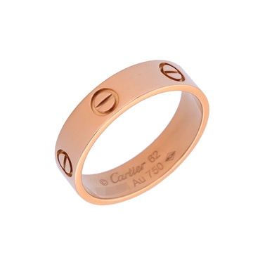 カルティエ ラブリング #62 ゴールド K18ピンクゴールド PG レディース ジュエリー 【中古】【jewelry】