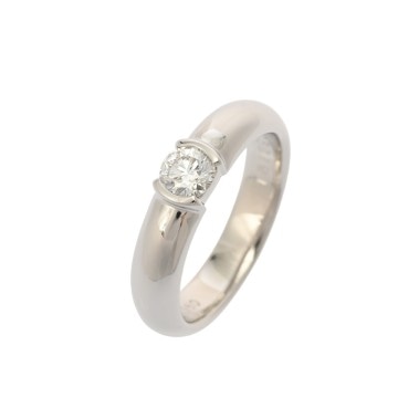 ティファニー ドッツソリティアリング #7 一粒ダイヤ0.26ct シルバー Pt950プラチナ レディース ジュエリー 【中古】【jewelry】