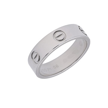 カルティエ ラブリング #56 シルバー K18ホワイトゴールド WG レディース ジュエリー 【中古】【jewelry】