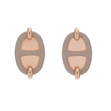 エルメス ピアス ミニ・マイヨン マロングラッセ/ゴールデンローズ メタル レディース ジュエリー 【未使用】【jewelry】