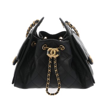 シャネル ミニ ハンドバッグ CHANEL 25 ブラック AS5631 グレインドカーフスキン レディース バッグ 【未使用】【bag】