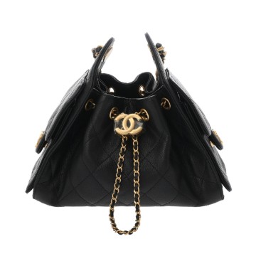 シャネル ミニ ハンドバッグ CHANEL 25 ブラック AS5631 グレインドカーフスキン レディース バッグ 【未使用】【bag】