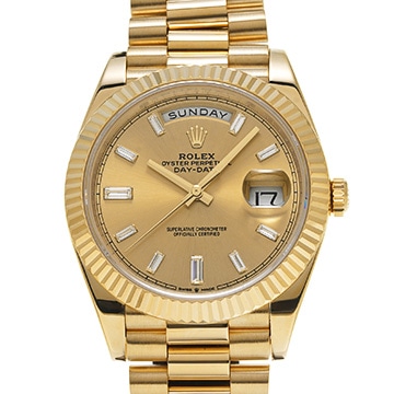 ロレックス デイデイト 40 228238A シャンパン/ダイヤモンド メンズ 時計 【中古】【wristwatch】