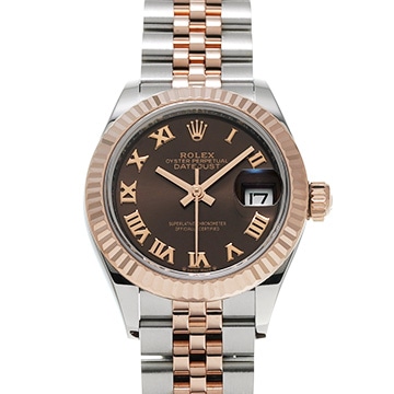 ロレックス レディ デイトジャスト 28 279171 チョコレートブラウン レディース 時計 【中古】【wristwatch】