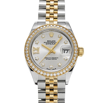 ロレックス レディ デイトジャスト 279383RBR シルバー/スターダイヤモンド レディース 時計 【中古】【wristwatch】