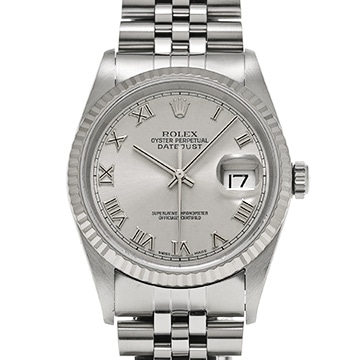 ロレックス デイトジャスト 36 16234 グレー メンズ 時計 【中古】【wristwatch】