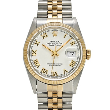 ロレックス デイトジャスト 36 16233 ホワイト メンズ 時計 【中古】【wristwatch】