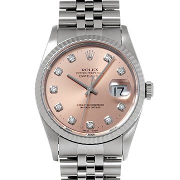ロレックス デイトジャスト 36 16234G ピンク/ダイヤモンド メンズ 時計 【中古】【wristwatch】