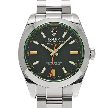 ロレックス ミルガウス 116400GV ブラック メンズ 時計 【中古】【wristwatch】