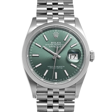 ロレックス デイトジャスト 36 126200 ミントグリーン メンズ 時計 【中古】【wristwatch】