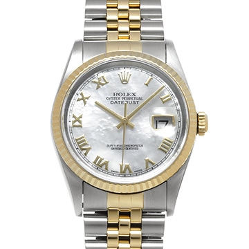ロレックス デイトジャスト 16233NR ホワイトシェル メンズ 時計 【中古】【wristwatch】