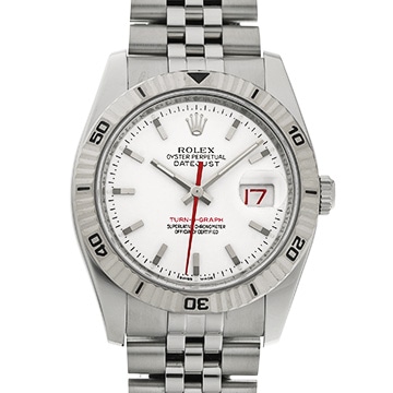 ロレックス デイトジャスト ターノグラフ 116264 ホワイト メンズ 時計 【中古】【wristwatch】