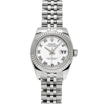 ロレックス デイトジャスト 26 179174 ホワイト レディース 時計 【中古】【wristwatch】
