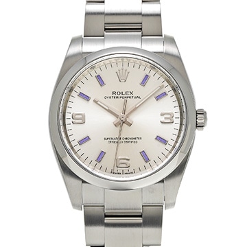 ロレックス オイスターパーペチュアル 34 114200 シルバー メンズ 時計 【中古】【wristwatch】