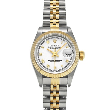 ロレックス デイトジャスト 69173 ホワイト レディース 時計 【中古】【wristwatch】