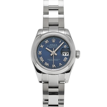 ロレックス デイトジャスト 26 179160 ブルー レディース 時計 【中古】【wristwatch】