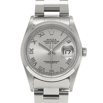 ロレックス デイトジャスト 16200 グレー メンズ 時計 【中古】【wristwatch】