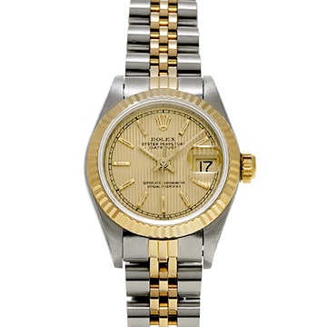 ロレックス デイトジャスト 69173 シャンパンタペストリー レディース 時計 【中古】【wristwatch】