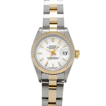 ロレックス デイトジャスト 26 69173 ホワイト レディース 時計 【中古】【wristwatch】