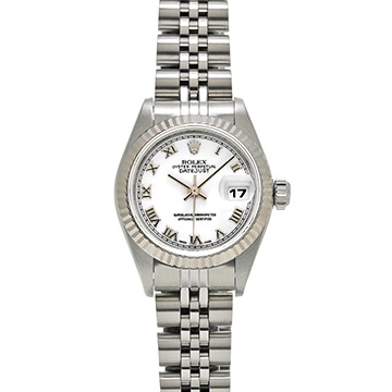 ロレックス デイトジャスト 69174 ホワイト レディース 時計 【中古】【wristwatch】