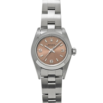 ロレックス オイスターパーペチュアル 76080 ピンク レディース 時計 【中古】【wristwatch】