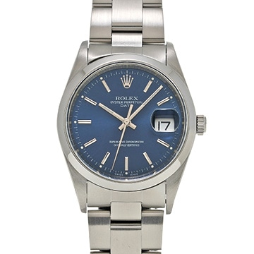 ロレックス オイスターパーペチュアル デイト 34 15200 ブルー メンズ 時計 【中古】【wristwatch】