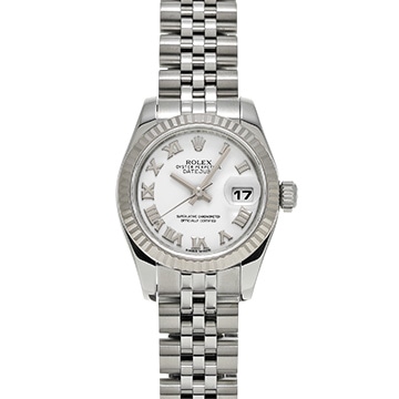 ロレックス デイトジャスト 26 179174 ホワイト レディース 時計 【中古】【wristwatch】
