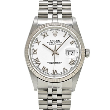 ロレックス デイトジャスト 16234 ホワイト メンズ 時計 【中古】【wristwatch】