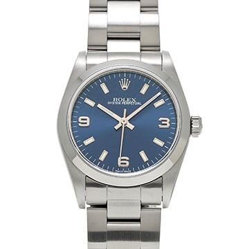 ロレックス オイスターパーペチュアル 77080 ブルー ユニセックス 時計 【中古】【wristwatch】