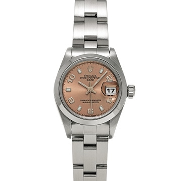 ロレックス オイスターパーペチュアル デイト 69160 ピンク レディース 時計 【中古】【wristwatch】