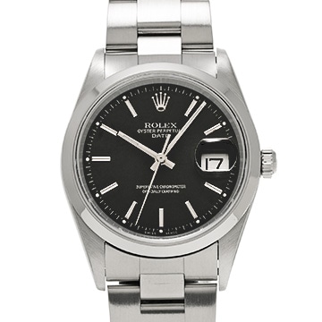 ロレックス オイスターパーペチュアル デイト 15200 ブラック メンズ 時計 【中古】【wristwatch】