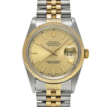 ロレックス デイトジャスト 36 16233 シャンパン メンズ 時計 【中古】【wristwatch】